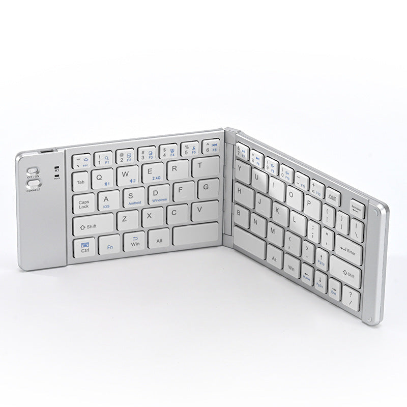 Wireless Bluetooth Folding Keyboard & Mouse Combo – Rechargeable Multi-Device Keyboard for Phone, Tablet & Laptop