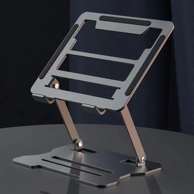Metal Laptop Bracket Computer Bracket Steel Gold Lifting Portable Elevator Rack Base Folding Heat Rack