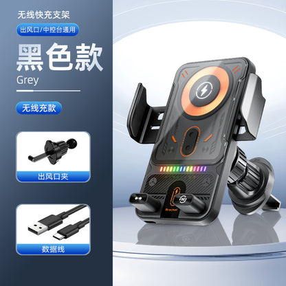 15W Smart Auto-Clamping Wireless Car Charger Mount – Electric Rotating Air Vent Phone Holder