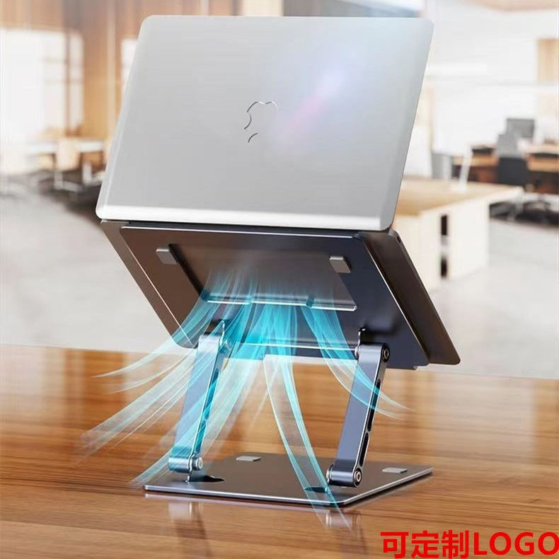 Metal Laptop Bracket Computer Bracket Steel Gold Lifting Portable Elevator Rack Base Folding Heat Rack