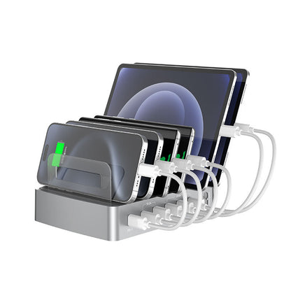 QC3.0 multi-port USB charger PD phablet universal desktop stand smart charging station fast charger
