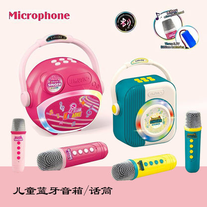 Microphone Microphone Audio Integrated Singing Home Karaoke Speaker Home Ktv Bluetooth Wireless Kidsren's Singing Toy