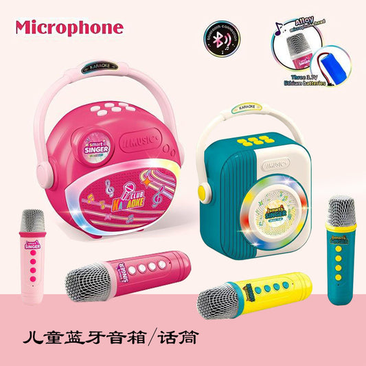 Microphone Microphone Audio Integrated Singing Home Karaoke Speaker Home Ktv Bluetooth Wireless Kidsren's Singing Toy