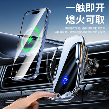 Cross-Border Wireless Charging Car Mount, Car Air Vent Phone Holder, Super Fast Charging Magnetic Car Phone Holder