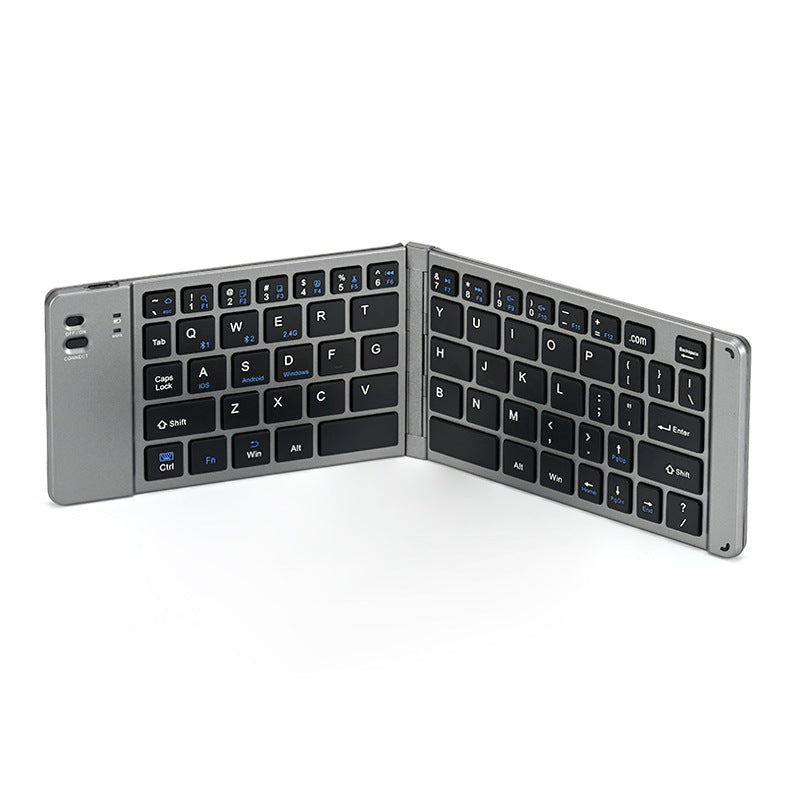 Wireless Bluetooth Folding Keyboard & Mouse Combo – Rechargeable Multi-Device Keyboard for Phone, Tablet & Laptop