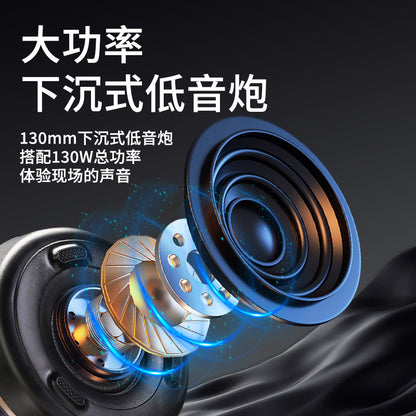 Fully Certified Cross-Border Popular V7 Harman Glass 4 Subwoofer Desktop Rgb Mini Card Wireless Bluetooth Speaker