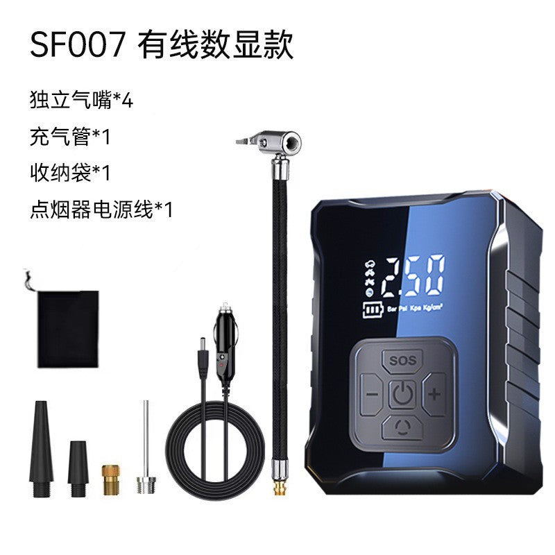 Car Air Pump Portable Car Air Pump High Power Electric Tire Air Pump Multi-Function Air Pump