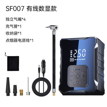 Car Air Pump Portable Car Air Pump High Power Electric Tire Air Pump Multi-Function Air Pump