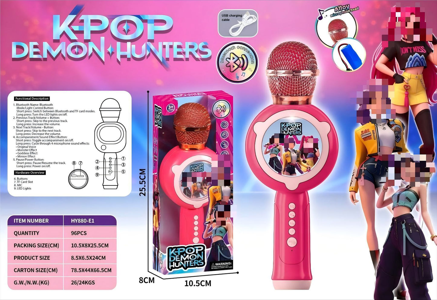 Microphone Microphone Audio Integrated Singing Home Karaoke Speaker Home Ktv Bluetooth Wireless Kidsren's Singing Toy