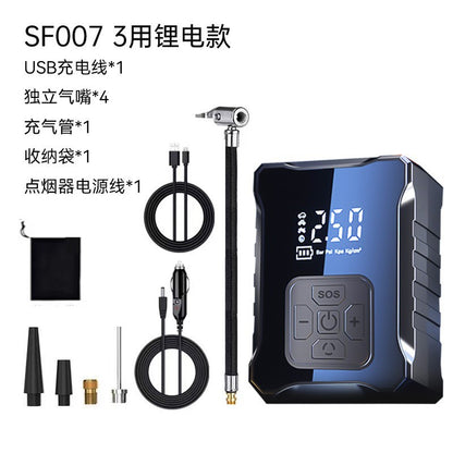 Car Air Pump Portable Car Air Pump High Power Electric Tire Air Pump Multi-Function Air Pump