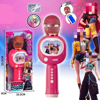 Microphone Microphone Audio Integrated Singing Home Karaoke Speaker Home Ktv Bluetooth Wireless Kidsren's Singing Toy