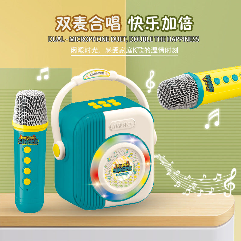 Microphone Microphone Audio Integrated Singing Home Karaoke Speaker Home Ktv Bluetooth Wireless Kidsren's Singing Toy