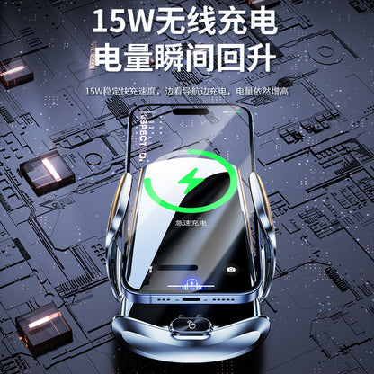 Cross-Border Wireless Charging Car Mount, Car Air Vent Phone Holder, Super Fast Charging Magnetic Car Phone Holder